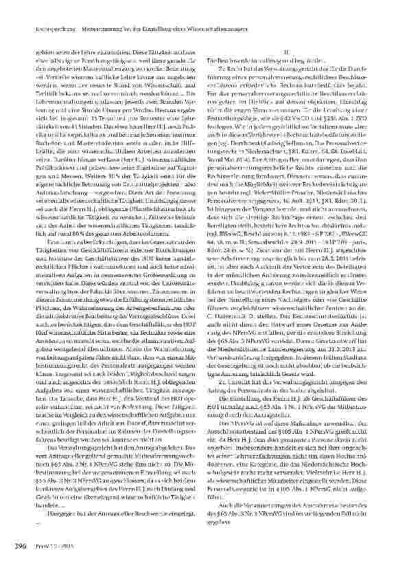 Vorschauseite 2: Mitbestimmung bei der Einstellung eines Wissenschaftsmanagers