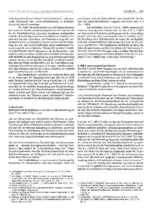 Vorschauseite 2: Der Arztbrief -Rechtliche Rahmenbedingungen