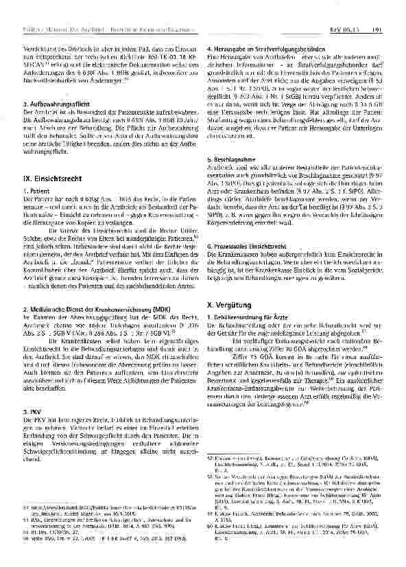 Vorschauseite 6: Der Arztbrief -Rechtliche Rahmenbedingungen