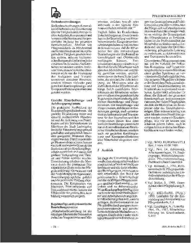 Vorschauseite 6: Professionalisierung und Qualitätsentwicklung in der Krankenpflege des Klinikums der Stadt Ludwigshafen gGmbH