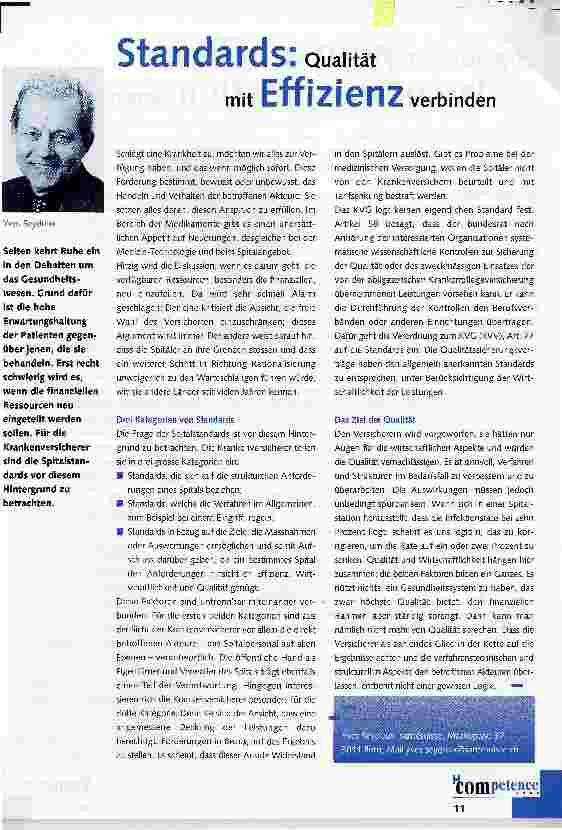 Vorschauseite 1: Standards: Qualität mit Effizienz verbinden