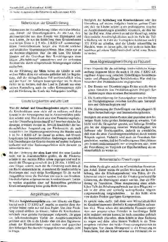 Vorschauseite 3: Ausgestaltung des Förderechts nach dem neuen KHG