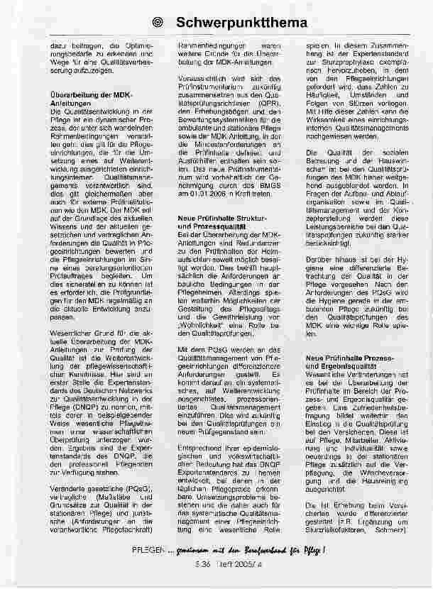 Vorschauseite 2: Qualitätsprüfungen des MDK und die Bedeutung von Expertenstandards