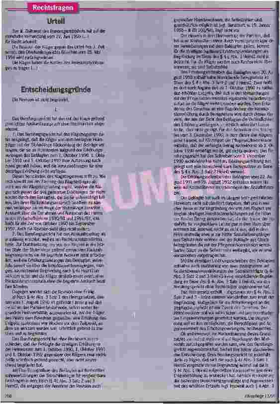 Vorschauseite 3: Kostenerhöhung muß rechtzeitig mitgeteilt und begründet werden Das mit Spannung erwartete Revisionsurteil des Bundesgerichtshofes zur Begründungspflicht bei Entgelterhöhungen lieg…