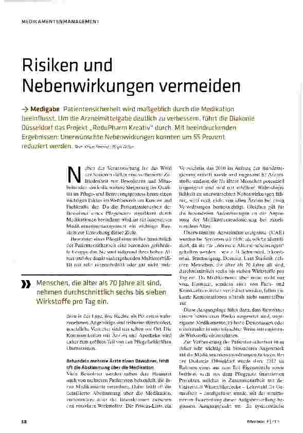 Vorschauseite 1: Risiken und Nebenwirkungen vermeiden