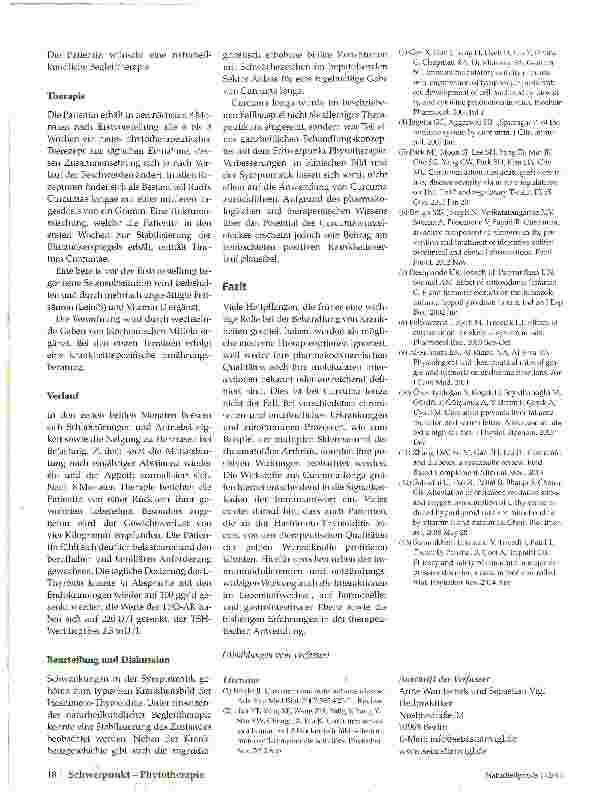 Vorschauseite 4: Curcuma longa bei der Hashimoto-Thyreoiditis