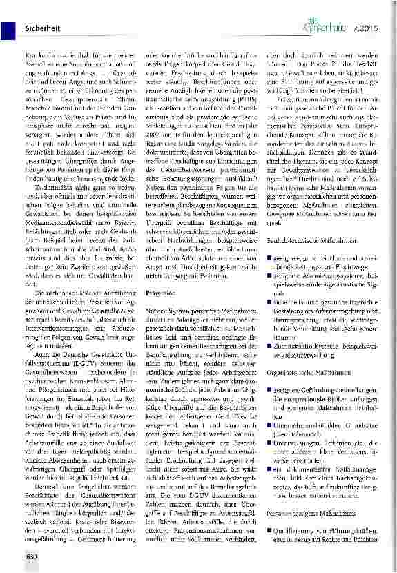 Vorschauseite 2: Mitarbeiter vor Übergriffen schützen