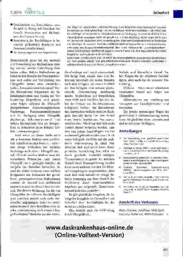 Vorschauseite 3: Mitarbeiter vor Übergriffen schützen