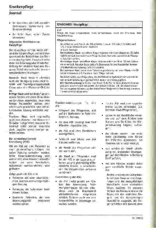 Vorschauseite 4: Ganzwaschung, Hautpflege, spezielle Intimpflege, Verbände (invasive Zugänge)