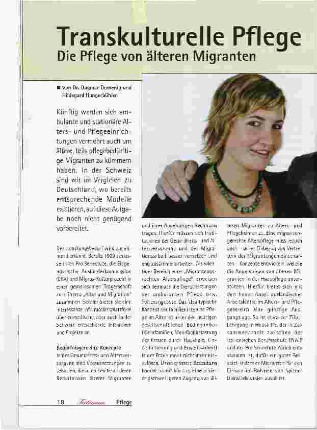 Vorschauseite 1: Transkulturelle Pflege. Die Pflege von älteren Migranten