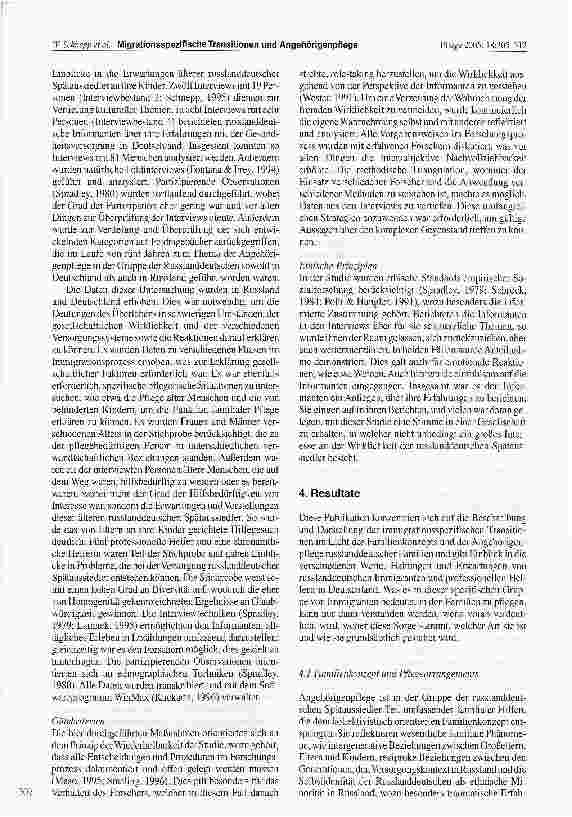 Vorschauseite 3: Migrationsspezifische Transitionen und Angehörigenpflege