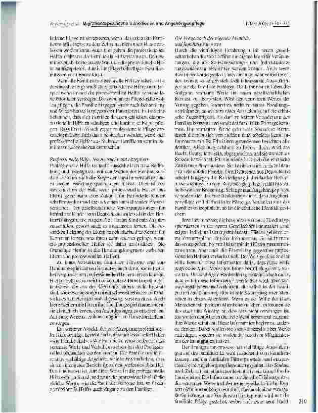 Vorschauseite 6: Migrationsspezifische Transitionen und Angehörigenpflege