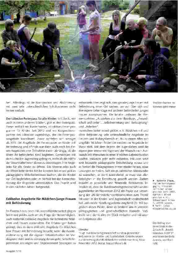 Vorschauseite 4: Geht doch! Inklusion im Mädchentreff mixed pickles e.V.