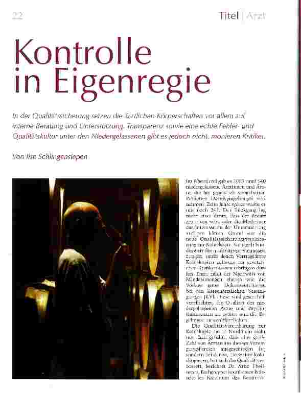 Vorschauseite 1: Kontrolle in Eigenregie
