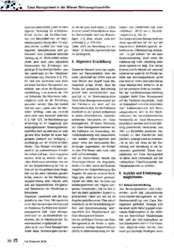 Vorschauseite 6: Case Management in der Wiener Wohnungslosenhilfe