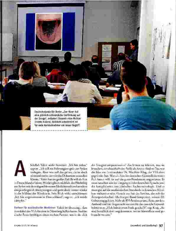 Vorschauseite 2: Ärzte in der Willkommensklasse