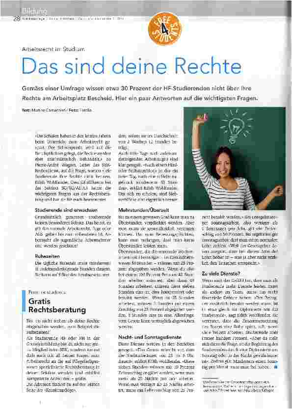 Vorschauseite 1: Das sind deine Rechte
