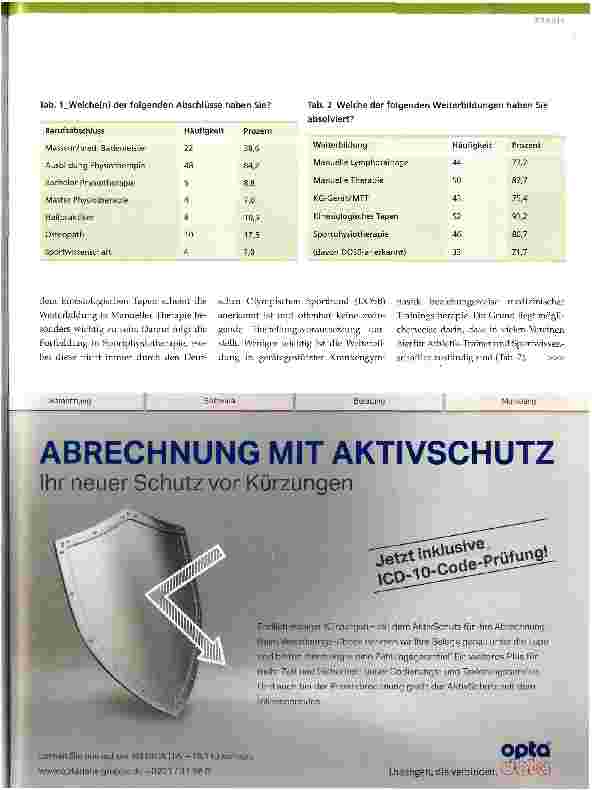 Vorschauseite 2: Physiotherapeuten im Profifußball