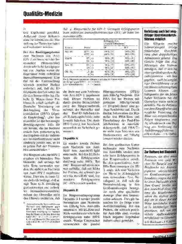 Vorschauseite 3: Erfahrungen aus den Ringversuchen in der Virologie seit 1988