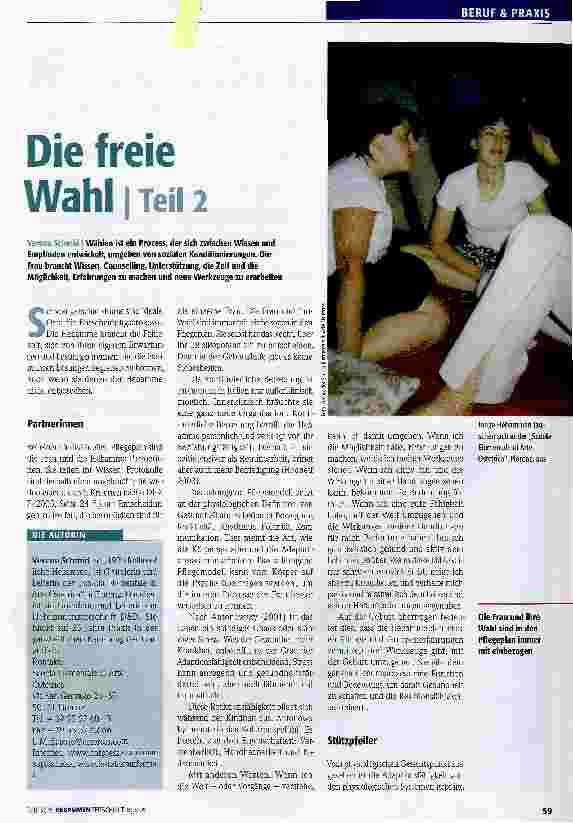 Vorschauseite 1: Die freie Wahl Teil 2