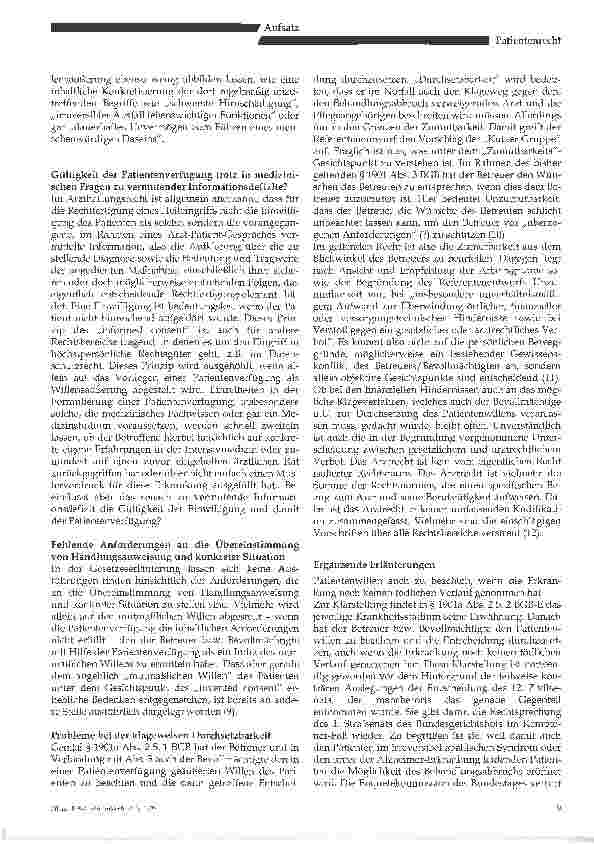Vorschauseite 3: Der Referentenentwurf des Dritten Betreuungsrechts Änderungsgesetzes- Sterbehilfe zwischen Selbstbestimmung und (Zwangs-?) Fürsorge! -