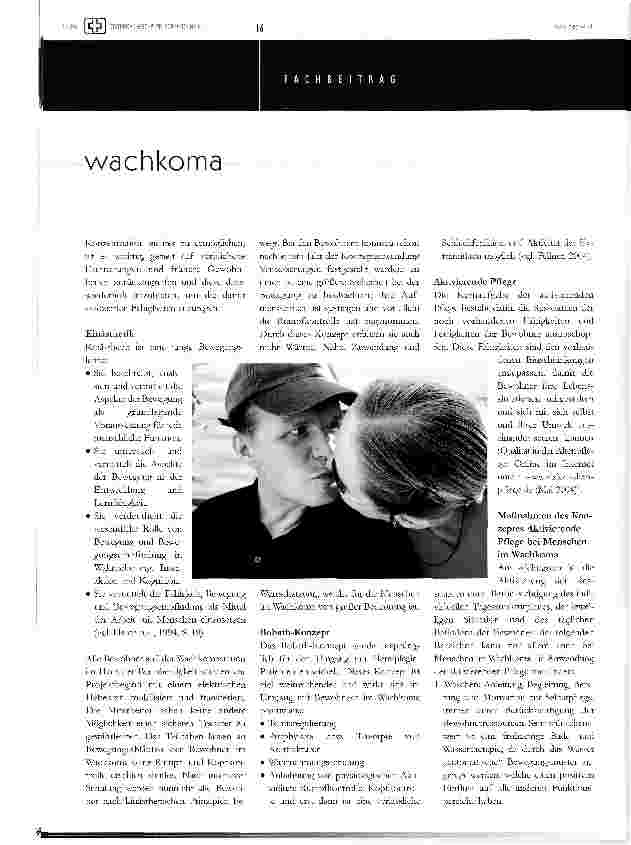 Vorschauseite 4: betreuungund behandluns von menschen im wachkoma im institut haus der barmherzigkeit
