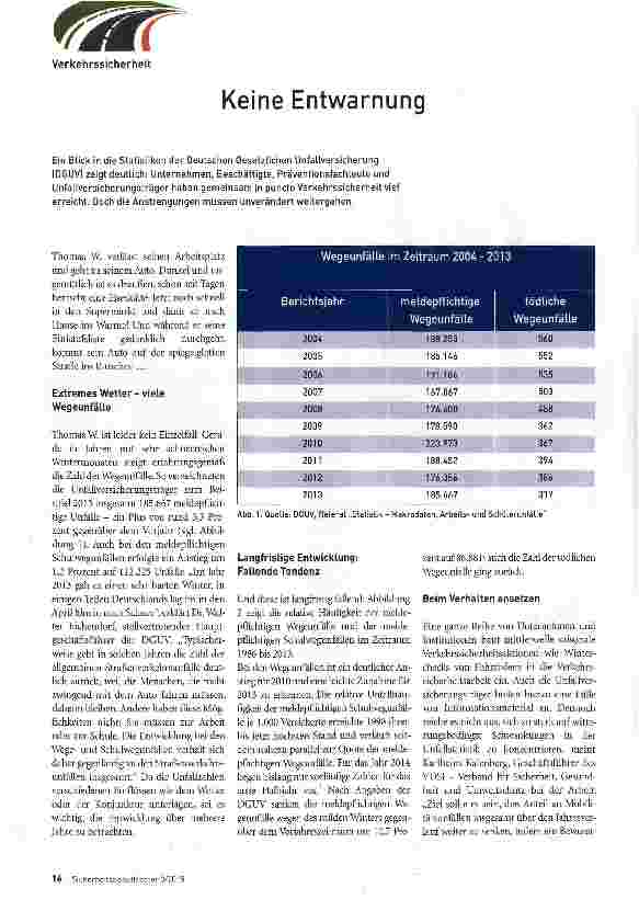 Vorschauseite 1: Keine Entwarnung