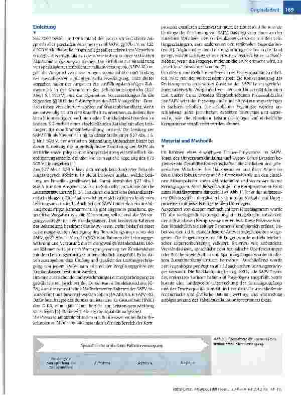 Vorschauseite 2: Prozessqualität in der spezialisierten ambulanten Palliativversorgung (SAPV)Eine Bestandsaufnahme in Sachsen unter juristischer Würdigung