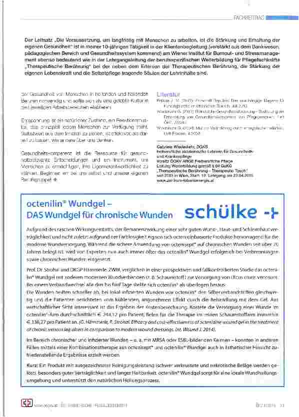 Vorschauseite 2: Stärkung der Gesundheitskompetenz durch Self-respect, Empowerment und Self-care