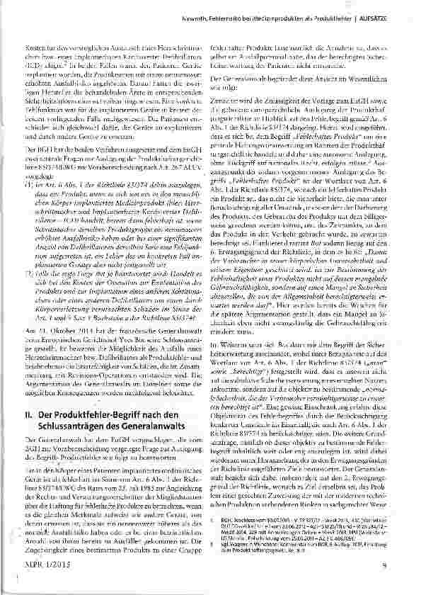 Vorschauseite 2: Fehlerrisiko bei Medizinprodukten als Produktfehler
