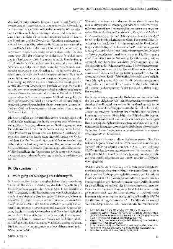 Vorschauseite 4: Fehlerrisiko bei Medizinprodukten als Produktfehler
