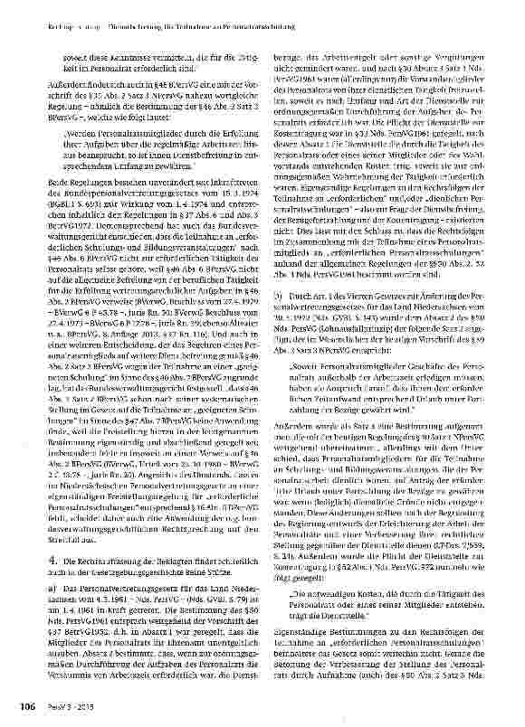 Vorschauseite 5: Dienstbefreiung für Teilnahme an Personalratsschulung