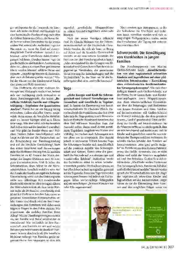 Vorschauseite 3: Familiengesundheit als Forschungsschwerpunkt