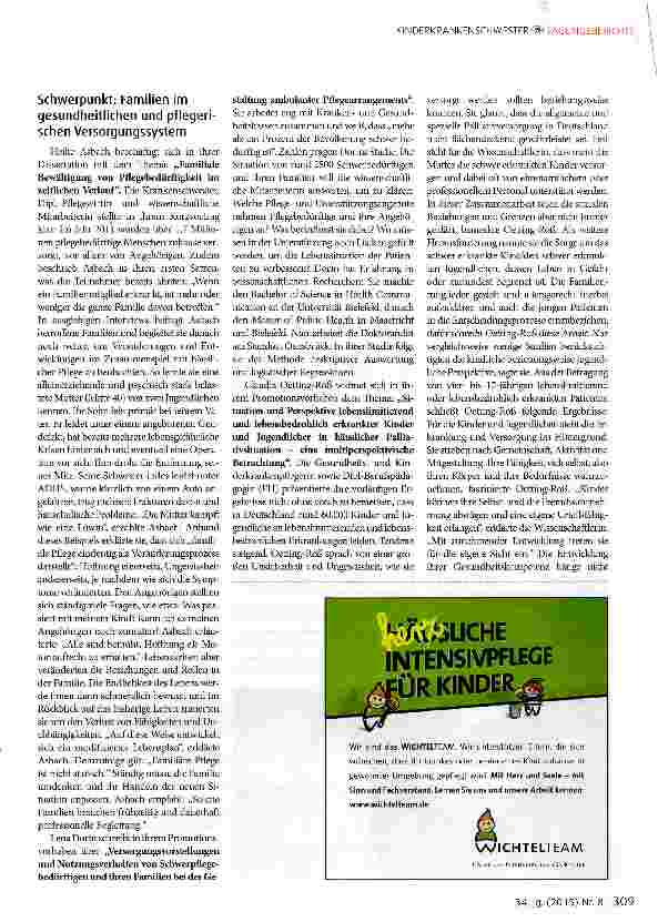 Vorschauseite 5: Familiengesundheit als Forschungsschwerpunkt
