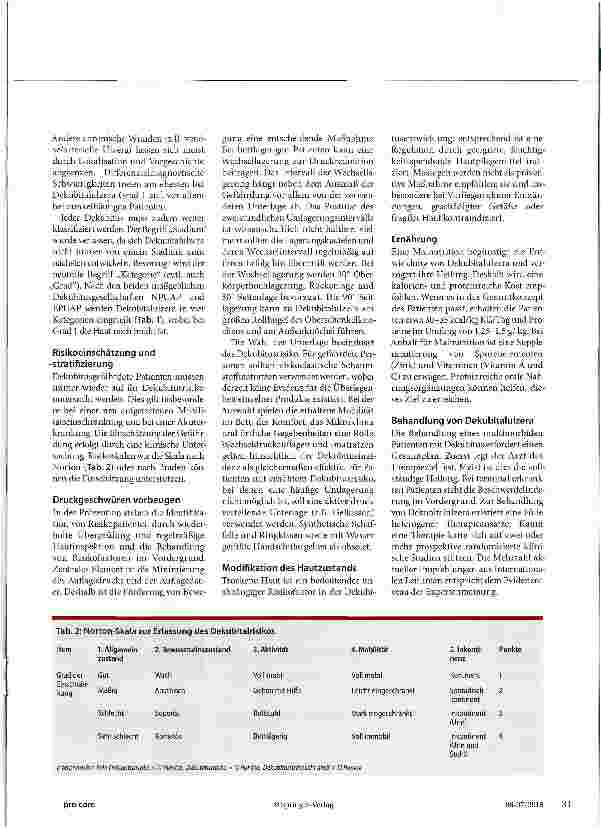 Vorschauseite 2: Dekubitus - Prävention und Therapie