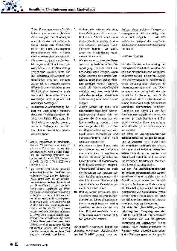 Vorschauseite 3: Berufliche Eingliederung nach Strafvollzug: Forschungsbefunde und Praxisaufgaben