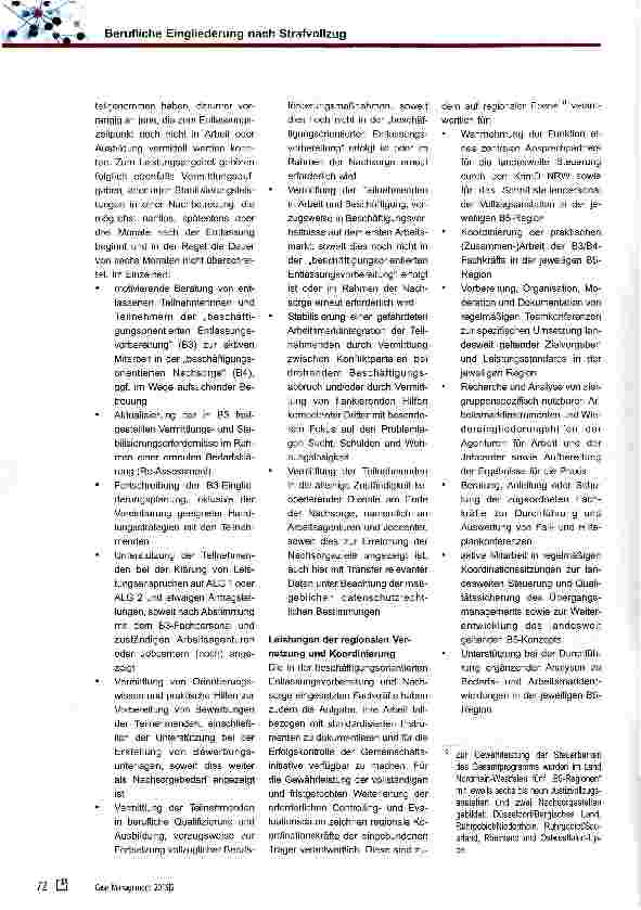 Vorschauseite 5: Berufliche Eingliederung nach Strafvollzug: Forschungsbefunde und Praxisaufgaben
