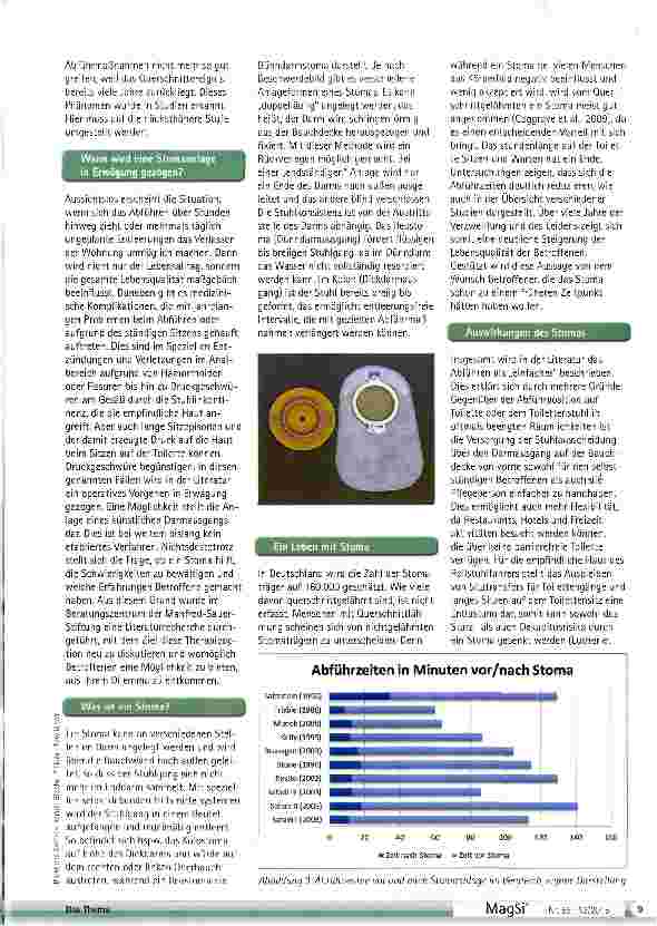 Vorschauseite 2: Darmprobleme bei Querschnittslähmungist das Stoma ein Weg aus dem Dilemma?