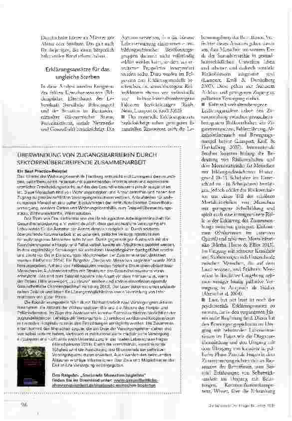 Vorschauseite 3: FÜR EINE GERECHTE VERSORGUNG AM LEBENSENDE