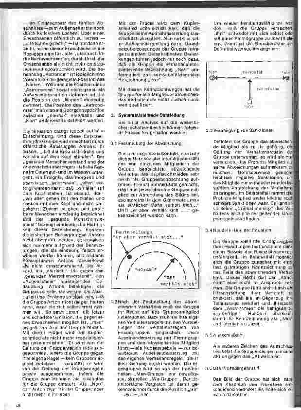 Vorschauseite 3: Sozialwissenschaftliche Aspekte 6.Folge: Unterrichtsbeispiel:Anton ist ein Narr - Der Prozess der Veraußenseitung
