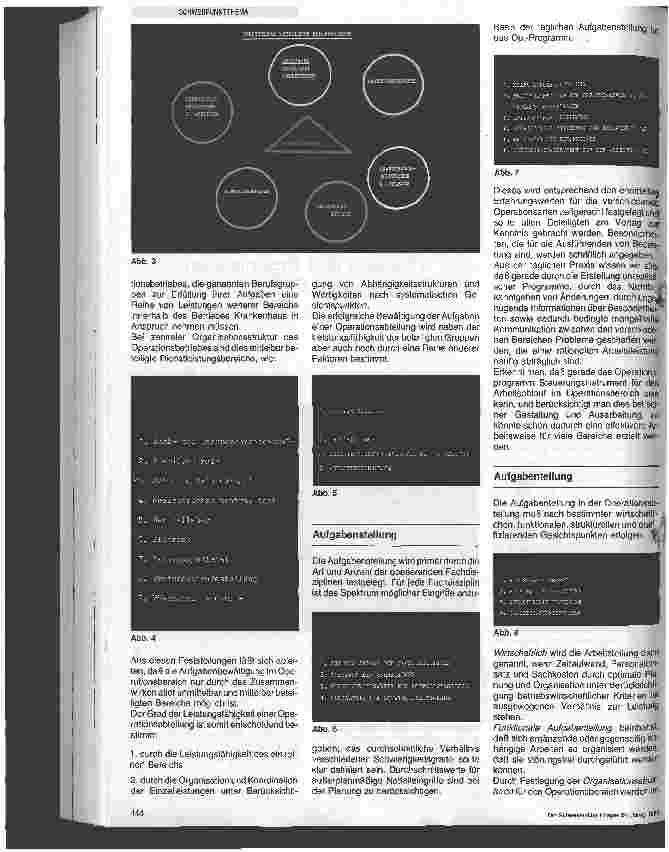 Vorschauseite 2: Planung und Organisation der Aufgaben im Operationsbereich