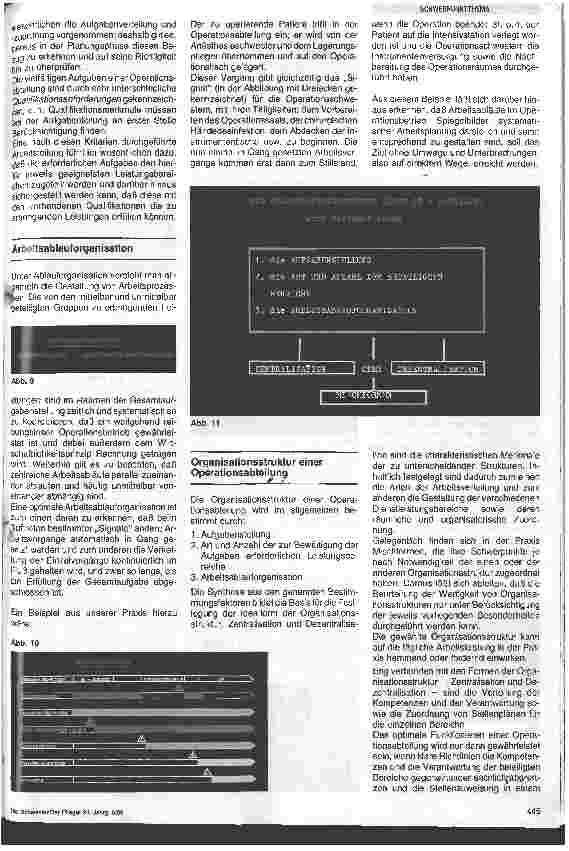 Vorschauseite 3: Planung und Organisation der Aufgaben im Operationsbereich
