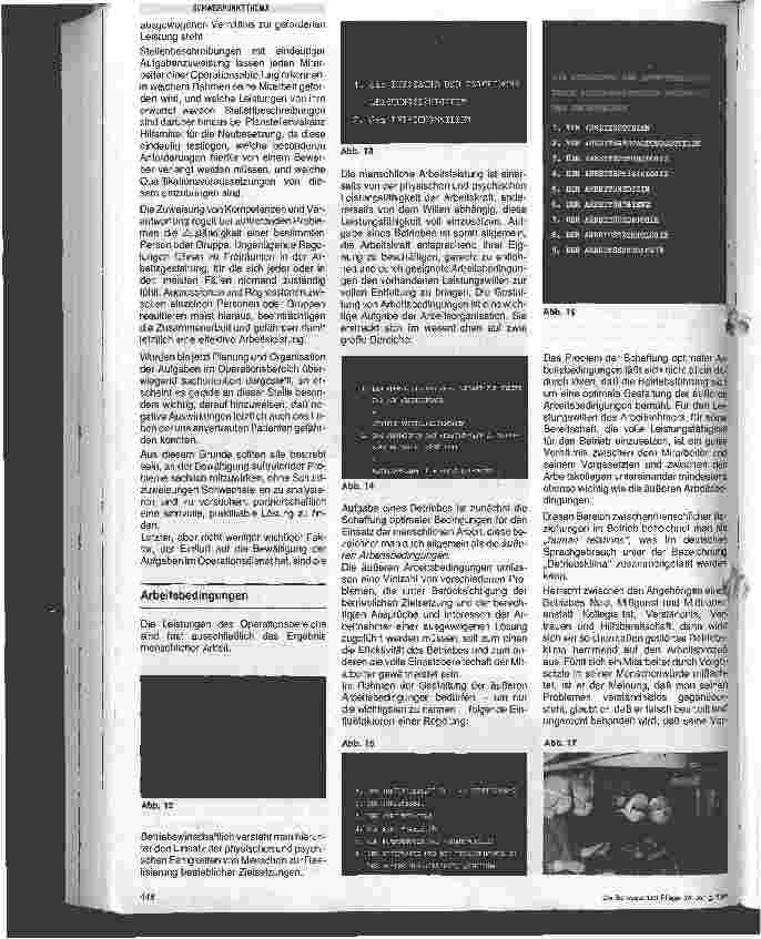 Vorschauseite 4: Planung und Organisation der Aufgaben im Operationsbereich