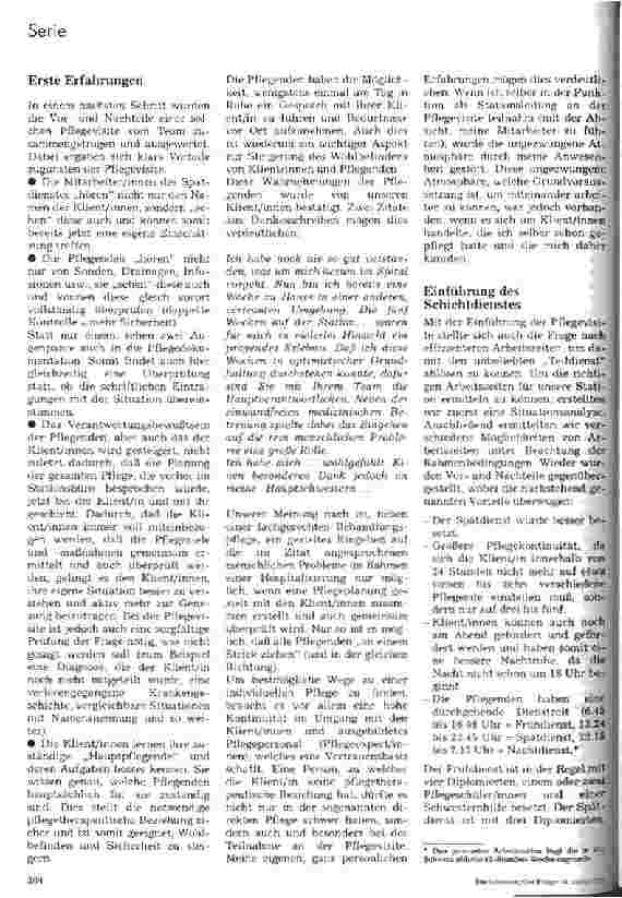 Vorschauseite 3: Theorie und Praxis der Pflegevisite 6. Folge: Der Erfahrungsbericht
