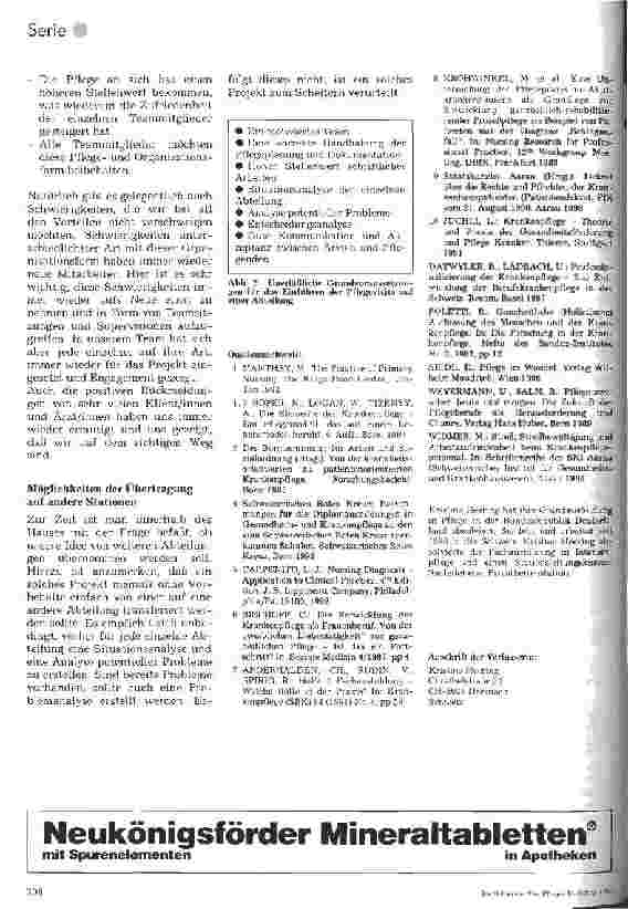 Vorschauseite 5: Theorie und Praxis der Pflegevisite 6. Folge: Der Erfahrungsbericht