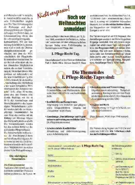 Vorschauseite 2: Juristischer Ratgeber für private Pflegedienste 2. Teil