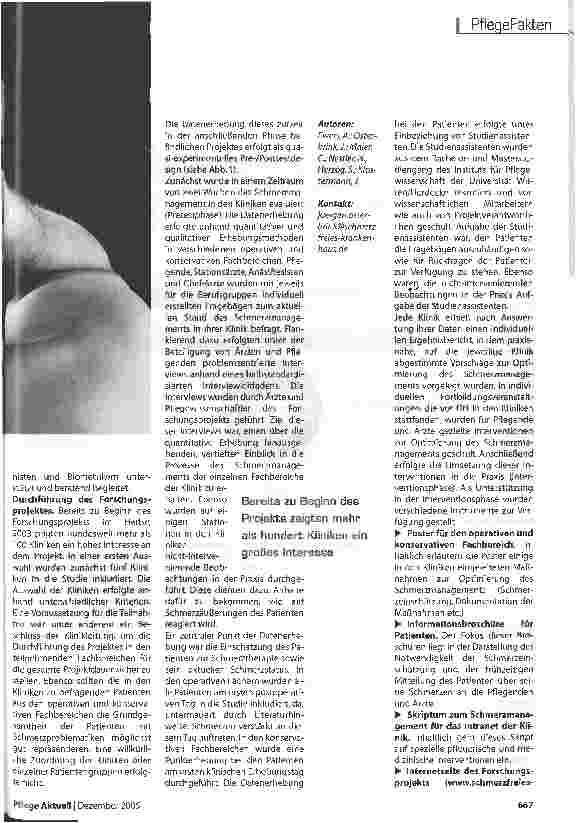 Vorschauseite 2: Patienten müssen nicht unter Schmerzen leiden