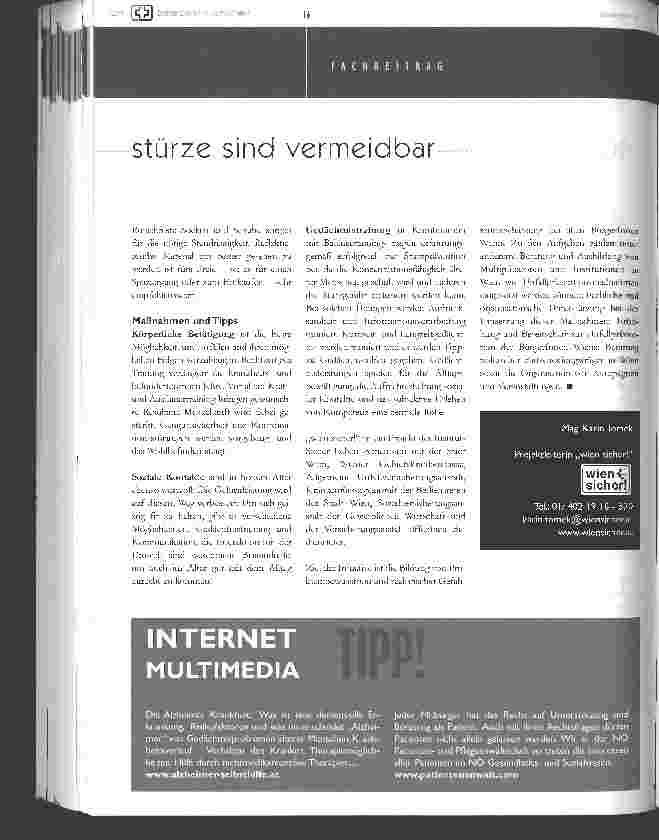 Vorschauseite 4: stürze im alter sind vermeidbar