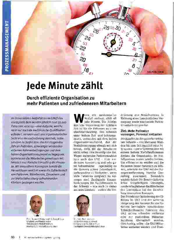 Vorschauseite 1: Jede Minute zählt