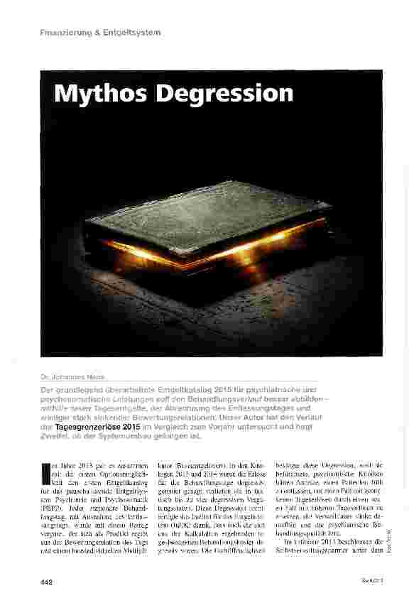 Vorschauseite 1: Mythos Degression